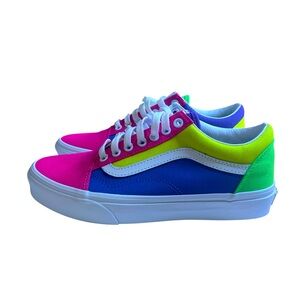 Vans Old Skool Neon(Color Block) Low-Top Sneakers Women’s 8.5
